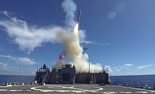 Die Stationierung neuer US-Langstreckenraketen in Deutschland wird diskutiert. Zu solchen zählen etwa Marschflugkörper vom Typ Tomahawk. - picture alliance / abaca Die Stationierung neuer US-Langstreckenraketen in Deutschland wird diskutiert. Zu solchen zählen etwa Marschflugkörper vom Typ Tomahawk. - picture alliance / abaca