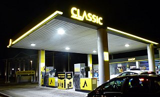 Der Schauplatz eines Überfalls ist die Classic-Tankstelle nahe des Kreishauses an der Portastraße. - Polizei Minden-Lübbecke Der Schauplatz eines Überfalls ist die Classic-Tankstelle nahe des Kreishauses an der Portastraße. - Polizei Minden-Lübbecke