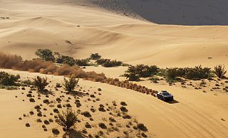 Die oft als härteste Rallye der Welt zitierte Dakar-Rallye führt uns in die Wüsten Saudi-Arabiens. - Saber Interactive Die oft als härteste Rallye der Welt zitierte Dakar-Rallye führt uns in die Wüsten Saudi-Arabiens. - Saber Interactive
