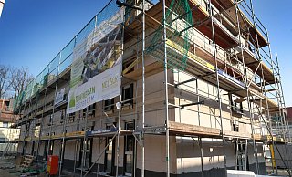 In der zweiten Jahreshälfte sollen die ersten Mieter in den Neubau an der Holzrichterstraße einziehen können. - Andreas Frücht In der zweiten Jahreshälfte sollen die ersten Mieter in den Neubau an der Holzrichterstraße einziehen können. - Andreas Frücht