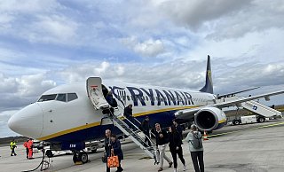 Der Erstflug von Ryanair am Flughafen Paderborn/Lippstadt fand im April 2023 statt. - Jens Reddeker Der Erstflug von Ryanair am Flughafen Paderborn/Lippstadt fand im April 2023 statt. - Jens Reddeker