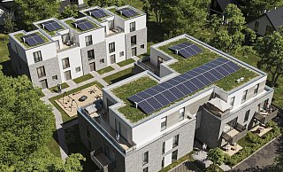 So wird das neue Wohnquartier aussehen. Fünf Stadthäuser und ein Mehrfamilienhaus bieten insgesamt 20 Wohnungen. - KHW So wird das neue Wohnquartier aussehen. Fünf Stadthäuser und ein Mehrfamilienhaus bieten insgesamt 20 Wohnungen. - KHW
