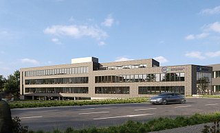 So wird der neue "Campus of Science and Technology Bielefeld" mit Laboren und Büros an der Gütersloher Straße aussehen. - Quelle: Möller Real Estate / Planung: Podufal-Wiehofsky Generalplaner So wird der neue "Campus of Science and Technology Bielefeld" mit Laboren und Büros an der Gütersloher Straße aussehen. - Quelle: Möller Real Estate / Planung: Podufal-Wiehofsky Generalplaner