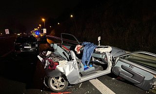 Der Nissan war nach dem Unfall völlig zerstört. - Charlotte Mahncke Der Nissan war nach dem Unfall völlig zerstört. - Charlotte Mahncke