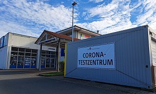 Das Corona-Testzentrum am Kaisercenter ist in Löhne am stärksten frequentiert. - Matthias Reiprich Das Corona-Testzentrum am Kaisercenter ist in Löhne am stärksten frequentiert. - Matthias Reiprich