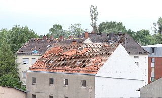 Der Tornado am 20. Mai hat unter anderem im Paderborner Riemekeviertel große Schäden verursacht. - Holger Kosbab Der Tornado am 20. Mai hat unter anderem im Paderborner Riemekeviertel große Schäden verursacht. - Holger Kosbab