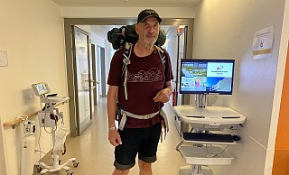 Dirk Strehl macht sich nach seinem Krankenhausaufenthalt wieder auf den Weg - Privat Dirk Strehl macht sich nach seinem Krankenhausaufenthalt wieder auf den Weg - Privat