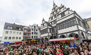 Der Zug durch Paderborn verlief am Samstag störungsfrei, schreibt die Polizei in der Pressemitteilung. - Niklas Tüns Der Zug durch Paderborn verlief am Samstag störungsfrei, schreibt die Polizei in der Pressemitteilung. - Niklas Tüns