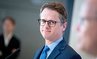 CDU-Chef Friedrich Merz will am Mittwoch den 45 Jahre alten Paderborner Politiker Carsten Linnemann als neuen Generalsekretär vorschlagen. - Kay Nietfeld CDU-Chef Friedrich Merz will am Mittwoch den 45 Jahre alten Paderborner Politiker Carsten Linnemann als neuen Generalsekretär vorschlagen. - Kay Nietfeld