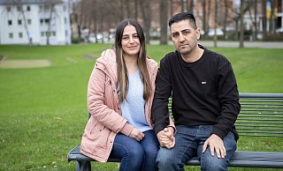 Kurdwin Yousif und Ahmed Haji Saeed sind in ihre Paderborner Wohnung zurückgekehrt. - Niklas Tüns Kurdwin Yousif und Ahmed Haji Saeed sind in ihre Paderborner Wohnung zurückgekehrt. - Niklas Tüns