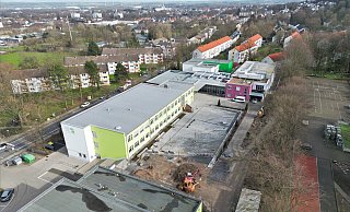 Weite Teile des Schulgebäudes haben noch die alte Substanz der Bonifatiusschule – zu sehen ist davon aber fast nichts mehr. Foto: GMS - GMS Weite Teile des Schulgebäudes haben noch die alte Substanz der Bonifatiusschule – zu sehen ist davon aber fast nichts mehr. Foto: GMS - GMS