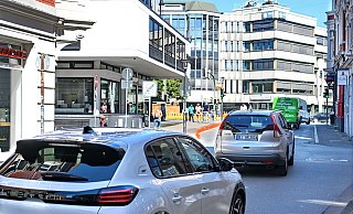 Die Kritiker befürchten, dass die Notpfortenstraße beim neuen "Altstadt-Raum"-Konzept zu einem Nadelöhr werden könnte. - Barbara Franke Die Kritiker befürchten, dass die Notpfortenstraße beim neuen "Altstadt-Raum"-Konzept zu einem Nadelöhr werden könnte. - Barbara Franke