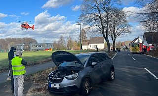 Rettungshubschrauber-Einsatz an der Babenhauser Straße. - Charlotte Mahncke Rettungshubschrauber-Einsatz an der Babenhauser Straße. - Charlotte Mahncke