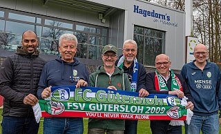 Die Vorstände vom FC Gütersloh und vom FSV Gütersloh sind im intensiven Austausch. - Boris Kessler Die Vorstände vom FC Gütersloh und vom FSV Gütersloh sind im intensiven Austausch. - Boris Kessler