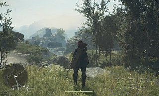 In einer ersten Vorschauversion von „Dragons Dogma 2“ erkunden wir mit unserer Bogenschützin eine mittelalterliche Fantasy-Welt. - Capcm In einer ersten Vorschauversion von „Dragons Dogma 2“ erkunden wir mit unserer Bogenschützin eine mittelalterliche Fantasy-Welt. - Capcm