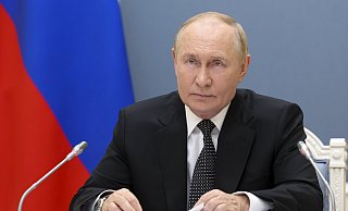 Wladimir Putin nimmt per Videokonferenz an einer Marineübung teil. Das Foto wurde von der staatlichen Nachrichtenorganisation Sputnik verbreitet. - picture alliance/dpa/Pool Sputnik Kremlin Wladimir Putin nimmt per Videokonferenz an einer Marineübung teil. Das Foto wurde von der staatlichen Nachrichtenorganisation Sputnik verbreitet. - picture alliance/dpa/Pool Sputnik Kremlin