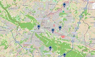 Hier schlugen die Täter in der vergangenen Woche zu. - Screenshot: Polizei Bielefeld Hier schlugen die Täter in der vergangenen Woche zu. - Screenshot: Polizei Bielefeld