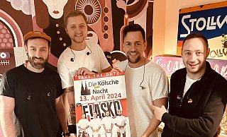 Daniel, Dirk, Henning und René strotzen vor ansteckender Energie und freuen sich auf die Kölsche Nacht in Höxter-Ottbergen. - Veranstalter Daniel, Dirk, Henning und René strotzen vor ansteckender Energie und freuen sich auf die Kölsche Nacht in Höxter-Ottbergen. - Veranstalter