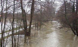 Gegen Hochwasser-Szenarien nach Starkregen wie hier im Jahr 2002 an der Ems in Wiedenbrück will sich die Stadt Harsewinkel besser wappnen. - Marion Pokorra-Brockschmidt Gegen Hochwasser-Szenarien nach Starkregen wie hier im Jahr 2002 an der Ems in Wiedenbrück will sich die Stadt Harsewinkel besser wappnen. - Marion Pokorra-Brockschmidt