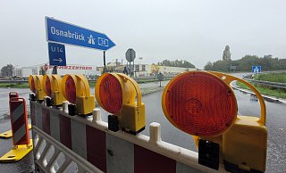 Bereits im Oktober war die A30-Auffahrt Bruchmühlen in Fahrtrichtung Osnabrück gesperrt. - Archivfoto: Florian Weyand Bereits im Oktober war die A30-Auffahrt Bruchmühlen in Fahrtrichtung Osnabrück gesperrt. - Archivfoto: Florian Weyand