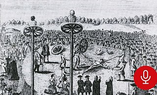 Im Mittelalter zählten Methoden wie das "Rädern", das in diesem historischen Holzschnitt gezeigt wird, zu den üblichen Arten der Hinrichtung. - Frank-Michael Kiel-Steinkamp Im Mittelalter zählten Methoden wie das "Rädern", das in diesem historischen Holzschnitt gezeigt wird, zu den üblichen Arten der Hinrichtung. - Frank-Michael Kiel-Steinkamp