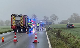 Die B65 war komplett gesperrt. - Sandra Spieker Die B65 war komplett gesperrt. - Sandra Spieker