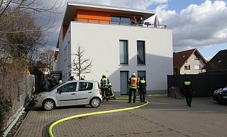 An der Heizungsanlage des Hauses war es vermutlich aufgrund einer Störung zu einer Rauchentwicklung gekommen. - Johannes Büttner An der Heizungsanlage des Hauses war es vermutlich aufgrund einer Störung zu einer Rauchentwicklung gekommen. - Johannes Büttner