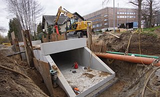 2019 fanden beispielsweise Arbeiten am Durchlass Im Obrock statt, um diesen zu vergrößern. - Archivfoto: Niklas Krämer 2019 fanden beispielsweise Arbeiten am Durchlass Im Obrock statt, um diesen zu vergrößern. - Archivfoto: Niklas Krämer