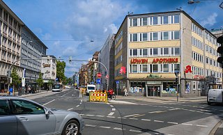 Die Herforder Straße in Richtung Willy-Brandt-Platz wird noch über Jahre gesperrt. - Andreas Zobe Die Herforder Straße in Richtung Willy-Brandt-Platz wird noch über Jahre gesperrt. - Andreas Zobe