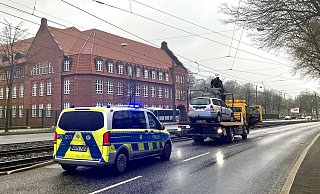 Am Freitagnachmittag war es zu dem Unfall auf der Artur-Ladebeck-Straße gekommen. - Jens Reichenbach Am Freitagnachmittag war es zu dem Unfall auf der Artur-Ladebeck-Straße gekommen. - Jens Reichenbach