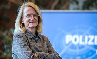 Die neue Polizeipräsidentin Sandra Müller-Steinhauer ist seit Oktober 2022 im Amt. - Sarah Jonek Die neue Polizeipräsidentin Sandra Müller-Steinhauer ist seit Oktober 2022 im Amt. - Sarah Jonek