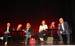 Christian Antl (v. l.), Tina Lüking, Imke Schröder und Christian Obrok bewerben sich um die SPD-Landtagskandidatur für den Wahlkreis 91. - Anthea Moschner Christian Antl (v. l.), Tina Lüking, Imke Schröder und Christian Obrok bewerben sich um die SPD-Landtagskandidatur für den Wahlkreis 91. - Anthea Moschner