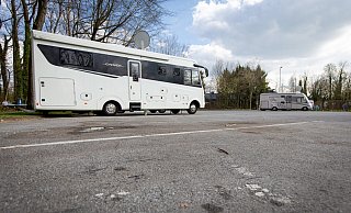 Über 16 Stellflächen verfügt der Platz. - Niklas Tüns Über 16 Stellflächen verfügt der Platz. - Niklas Tüns