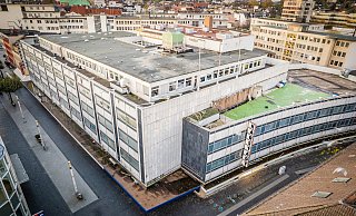 Das Karstadt-Areal an der Bahnhofstraße/Ecke Arndtstraße. - Mike-Dennis Müller / www.mdm.photo Das Karstadt-Areal an der Bahnhofstraße/Ecke Arndtstraße. - Mike-Dennis Müller / www.mdm.photo