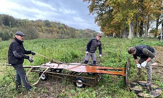 Die große Hermann-Figur der Landesgartenschau ist nun abgebaut worden und zieht weiter ins Lipperland. - Stadt Höxter Die große Hermann-Figur der Landesgartenschau ist nun abgebaut worden und zieht weiter ins Lipperland. - Stadt Höxter