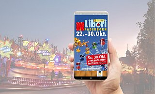 In diesem Jahr können die Besuchenden erstmalig auch ihren Herbstlibori-Bummel per App planen. - Stadt Paderborn In diesem Jahr können die Besuchenden erstmalig auch ihren Herbstlibori-Bummel per App planen. - Stadt Paderborn