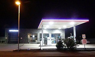 Die Tankstelle an der Mindener Straße war am Samstagabend Schauplatz eines Überfalls. - Polizei Minden-Lübbecke Die Tankstelle an der Mindener Straße war am Samstagabend Schauplatz eines Überfalls. - Polizei Minden-Lübbecke
