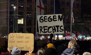 Deutschlandweit demonstrieren Menschen gegen Rechtsextremismus. Aber was würde ein Verbot der Partei bringen? - Valentin Gensch Deutschlandweit demonstrieren Menschen gegen Rechtsextremismus. Aber was würde ein Verbot der Partei bringen? - Valentin Gensch