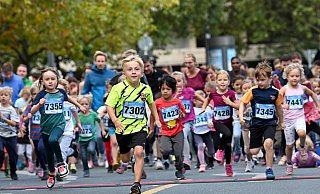 Geben alles: beim Bambini-Lauf rund um den Kesselbrink können Kinder im Alter von 5 - 6 Jahren (ohne Begleitung) und 3 - 4 Jahren (mit Begleitung) dabei sein. - BARBARA FRANKE Geben alles: beim Bambini-Lauf rund um den Kesselbrink können Kinder im Alter von 5 - 6 Jahren (ohne Begleitung) und 3 - 4 Jahren (mit Begleitung) dabei sein. - BARBARA FRANKE