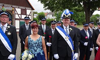 Das Nörder Königspaar Nick Laudage und Patricia Schimmel. - Moritz Räker Das Nörder Königspaar Nick Laudage und Patricia Schimmel. - Moritz Räker