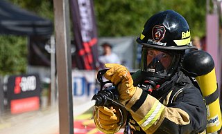 Die Feuerwehrleute werden in verschiedenen Läufen auf die Probe gestellt. - Thomas Kube Die Feuerwehrleute werden in verschiedenen Läufen auf die Probe gestellt. - Thomas Kube