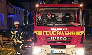 Mit rund 30 Einsatzkräften rückte die Feuerwehr Lichtenau am Donnerstagabend in die Innenstadt aus. - Feuerwehr Lichtenau Mit rund 30 Einsatzkräften rückte die Feuerwehr Lichtenau am Donnerstagabend in die Innenstadt aus. - Feuerwehr Lichtenau