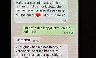 So beginnt ein typischer Chat mit der "Hallo Mama"-Masche durch die Betrüger - Varianten gibt es auch mit Oma, Opa oder Papa. - Polizei So beginnt ein typischer Chat mit der "Hallo Mama"-Masche durch die Betrüger - Varianten gibt es auch mit Oma, Opa oder Papa. - Polizei