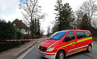 Das Archivfoto zeigt eines der Herforder Feuerwehrfahrzeuge bei einem früheren Sturm-Einsatz. - Frank-Michael Kiel-Steinkamp Das Archivfoto zeigt eines der Herforder Feuerwehrfahrzeuge bei einem früheren Sturm-Einsatz. - Frank-Michael Kiel-Steinkamp