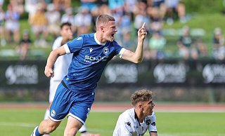 Justin Lukas traf zum 1:1 für Arminia Bielefeld im Test gegen Spezia Calcio. - Oliver Krato Justin Lukas traf zum 1:1 für Arminia Bielefeld im Test gegen Spezia Calcio. - Oliver Krato