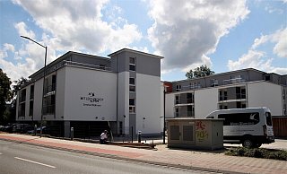 Die beiden Gebäude an der Herforder Straße sind jetzt fertiggestellt worden. Die erste Bewohnerin ist bereits eingezogen. Foto: Meiko Haselhorst - Meiko Haselhorst Die beiden Gebäude an der Herforder Straße sind jetzt fertiggestellt worden. Die erste Bewohnerin ist bereits eingezogen. Foto: Meiko Haselhorst - Meiko Haselhorst