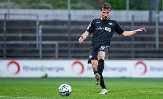 Winterneuzugang Nick Otto, hier beim Spiel in Köln, traf beim Heimsieg gegen Wegberg-Beeck zum 2:0 und erzielte damit seinen ersten Ligatreffer für Paderborns U21. - picture alliance Winterneuzugang Nick Otto, hier beim Spiel in Köln, traf beim Heimsieg gegen Wegberg-Beeck zum 2:0 und erzielte damit seinen ersten Ligatreffer für Paderborns U21. - picture alliance