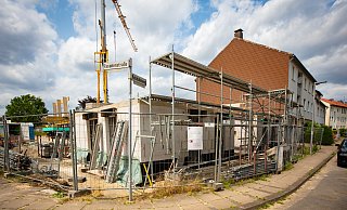 An der Fasenstraße Ecke Rebhuhnweg entstehen derzeit neue Wohnungen. - Mike-Dennis Mller / www.mdm.photo An der Fasenstraße Ecke Rebhuhnweg entstehen derzeit neue Wohnungen. - Mike-Dennis Mller / www.mdm.photo