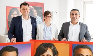 Thorsten Klute (v.l.), Christina Kampmann und Nesrettin Akay wollen Bielefeld im Landtag vertreten. Foto: Oliver Krato - Oliver Krato Thorsten Klute (v.l.), Christina Kampmann und Nesrettin Akay wollen Bielefeld im Landtag vertreten. Foto: Oliver Krato - Oliver Krato