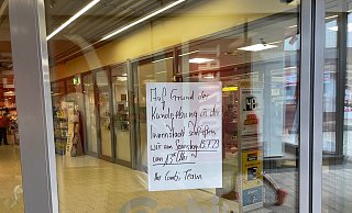 Manche Geschäfte, darunter auch der Combimarkt, schließen wegen der Demo vorzeitig. - Claus Frickemeier Manche Geschäfte, darunter auch der Combimarkt, schließen wegen der Demo vorzeitig. - Claus Frickemeier